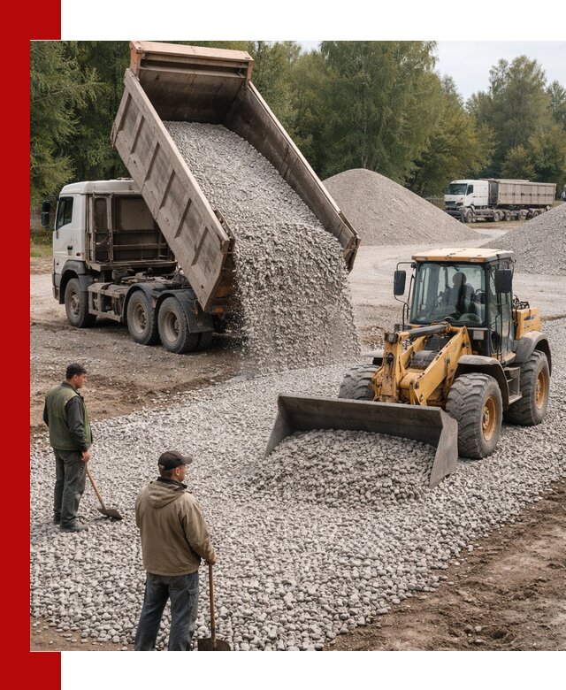 Купить гравийный щебень фракция 20-40 в Мелеузе с доставкой