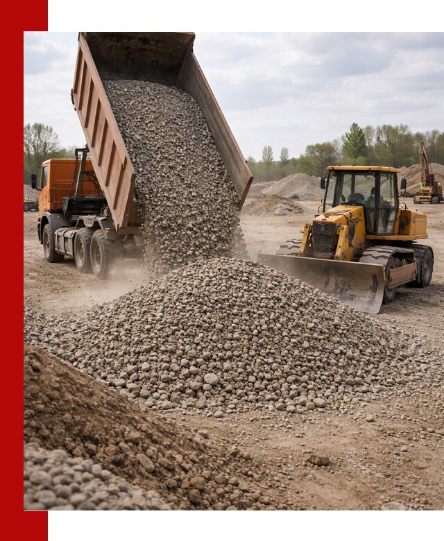 Доставка гравийного щебня фракции 40-70 в Мелеузе