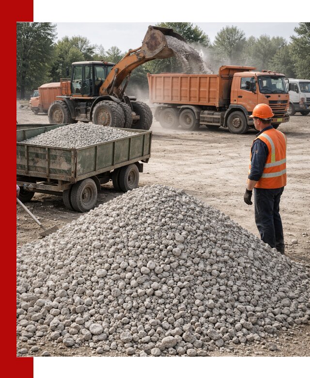 Доставка известнякового щебня фракция 20–40 в Мелеузе