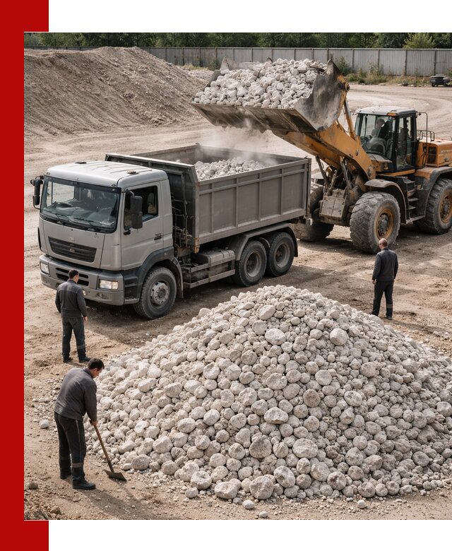 Известняковый щебень фракция 70–150 с доставкой в Мелеузе