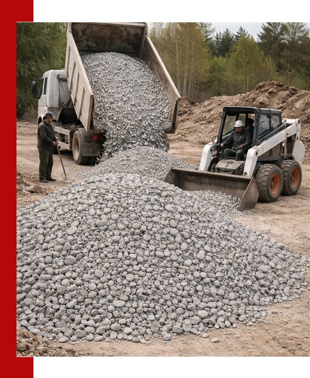 Доставка доломитового щебня в Мелеузе напрямую от карьера