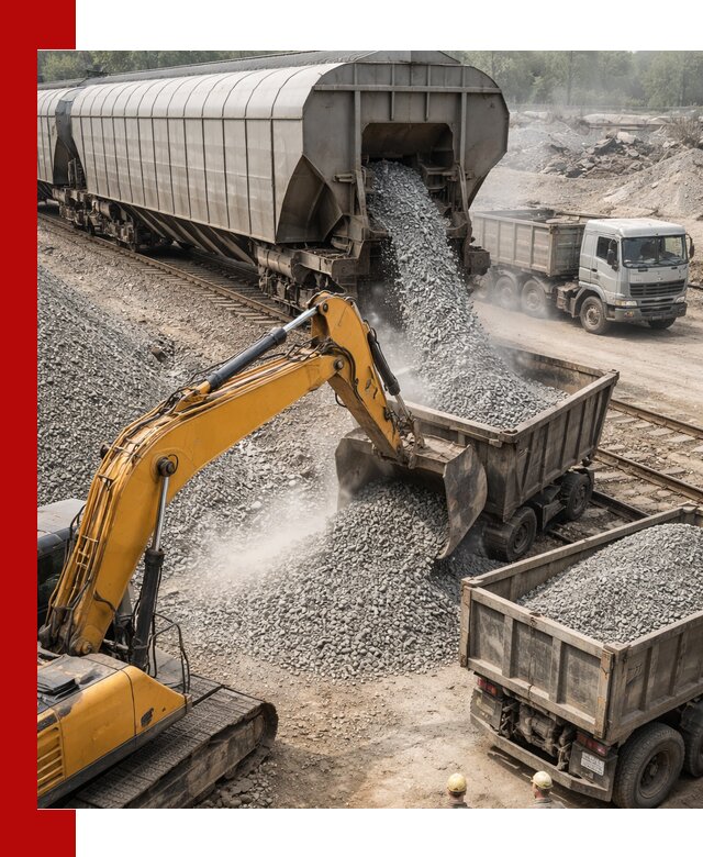 Доставка железнодорожного щебня в Мелеузе крупными партиями быстрого отгруза