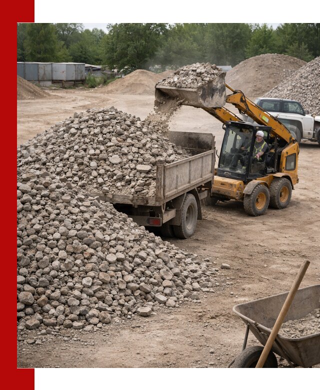 Доставка вторичного щебня в Мелеузе для строительных работ
