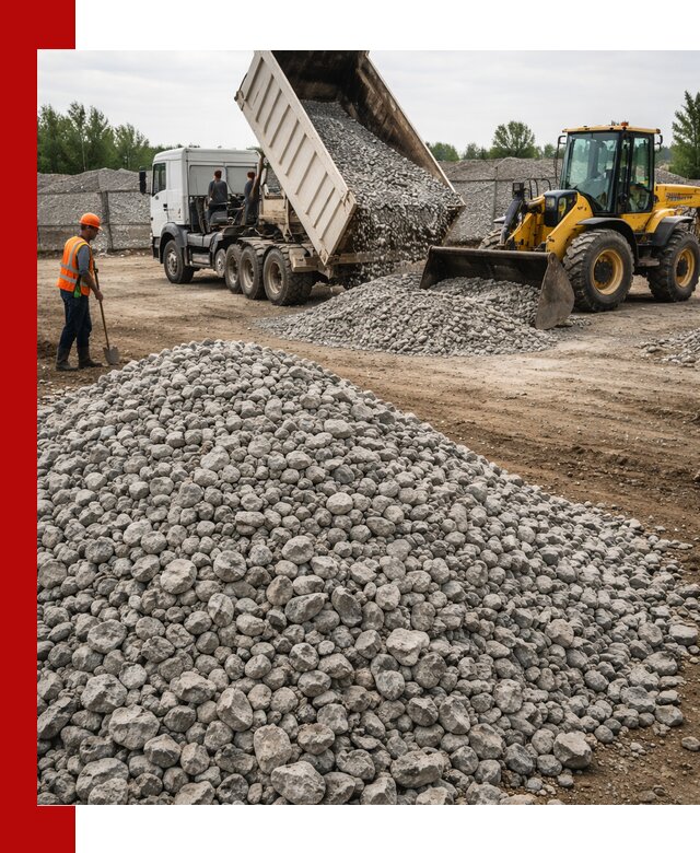 Доставка бетонного щебня фракции 40-70 в Мелеузе