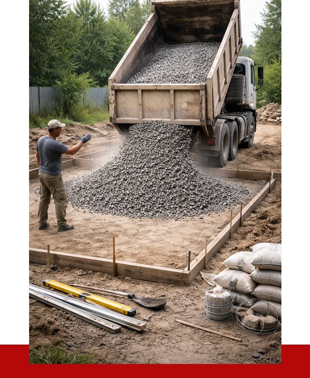 Купить щебень для фундамента в Мелеузе от 4603 р. | ПРОНЕРУДМлз