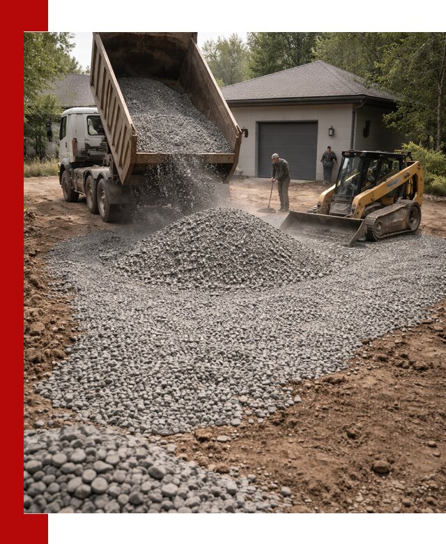 Щебень для парковки в Мелеузе: доставка и укладка качественного материала