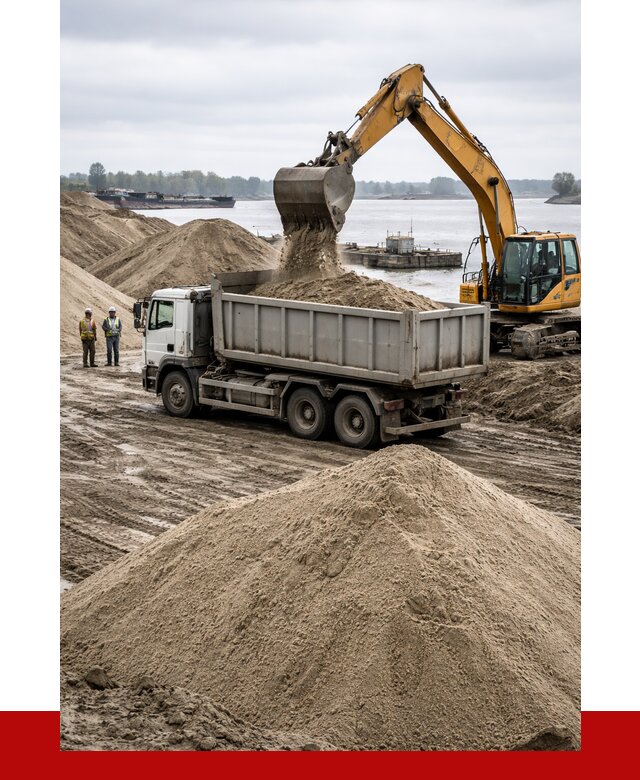 Купить речной песок навалом в Мелеузе от 1841 р., ПРОНЕРУДМлз