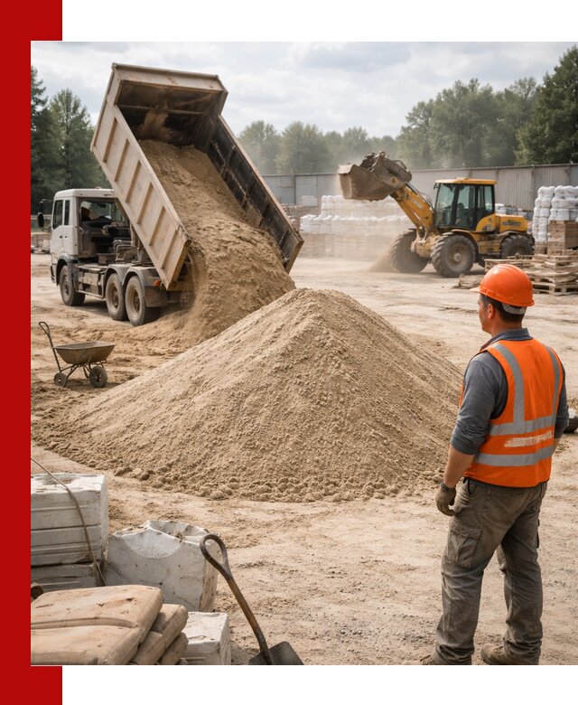 Доставка строительного песка с самосвалом в Мелеузе