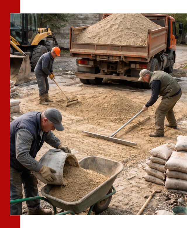 Поставка песка для стяжки в Мелеузе с быстрой доставкой