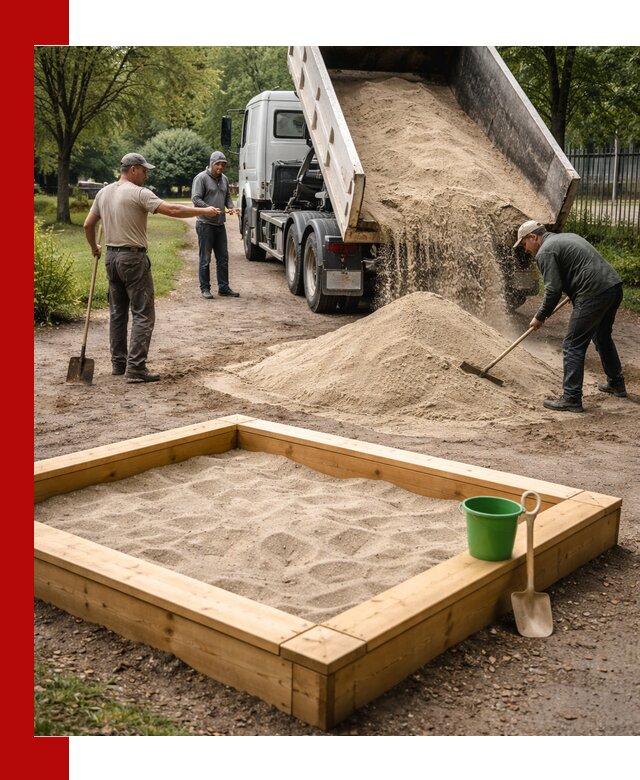 Песок для песочницы с доставкой в Мелеузе недорого и чистый