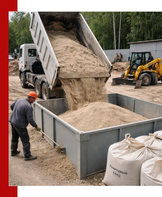 Кварцевый песок для фильтра в Мелеузе — доставка и качество