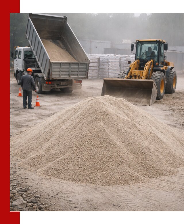 Кварцевый песок фракция 0–8 для стройработ в Мелеузе