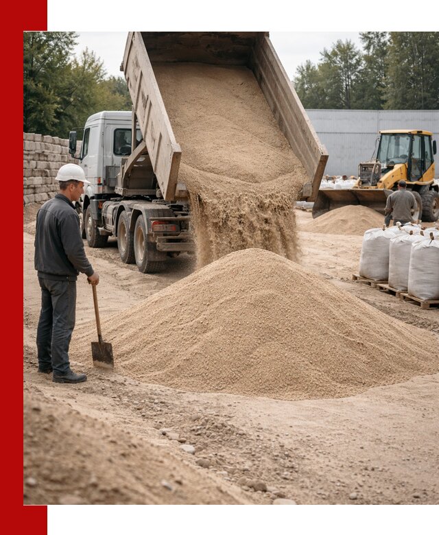 Кварцевый песок фракция 0–3 мм с доставкой в Мелеузе