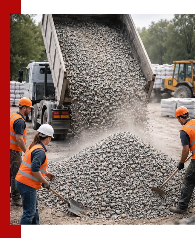 Доставка гравия и камня в Мелеузе оптом и в розницу