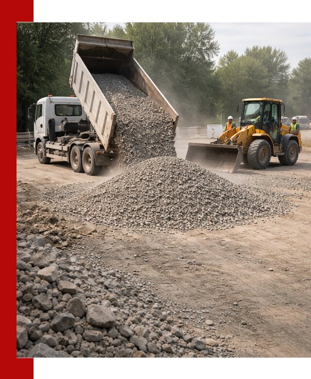 Гравий фракция 5–20 доставка в Мелеузе оптом и в розницу