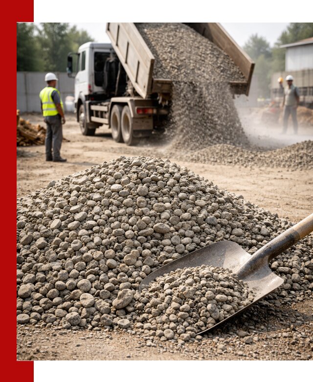 Доставка гравия фракции 20-40 в Мелеузе с самосвалами