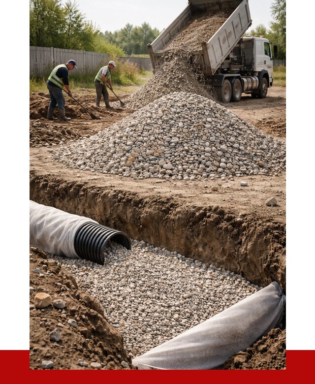 Гравий для дренажа в Мелеузе от 2250 р., доставка ПРОНЕРУДМлз