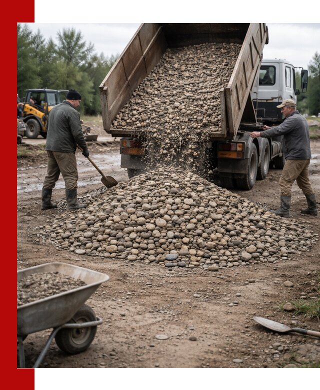 Доставка гальки речной оптом и в розницу в Мелеузе