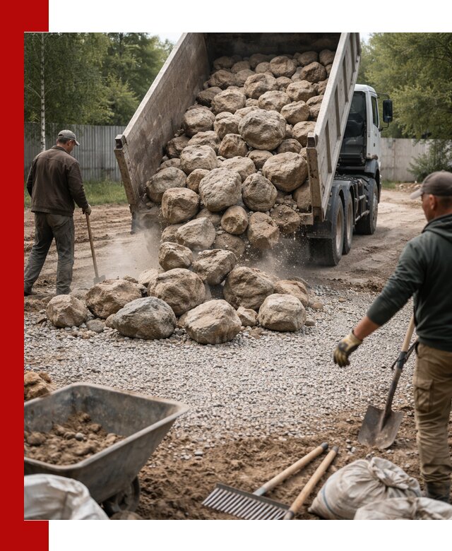 Доставка и укладка булыжника в Мелеузе