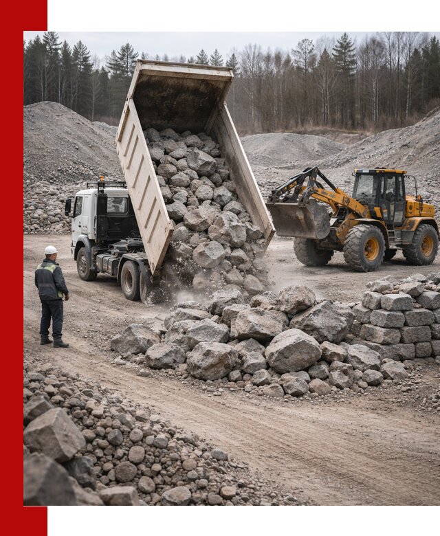 Доставка и продажа бутового гранитного камня в Мелеузе