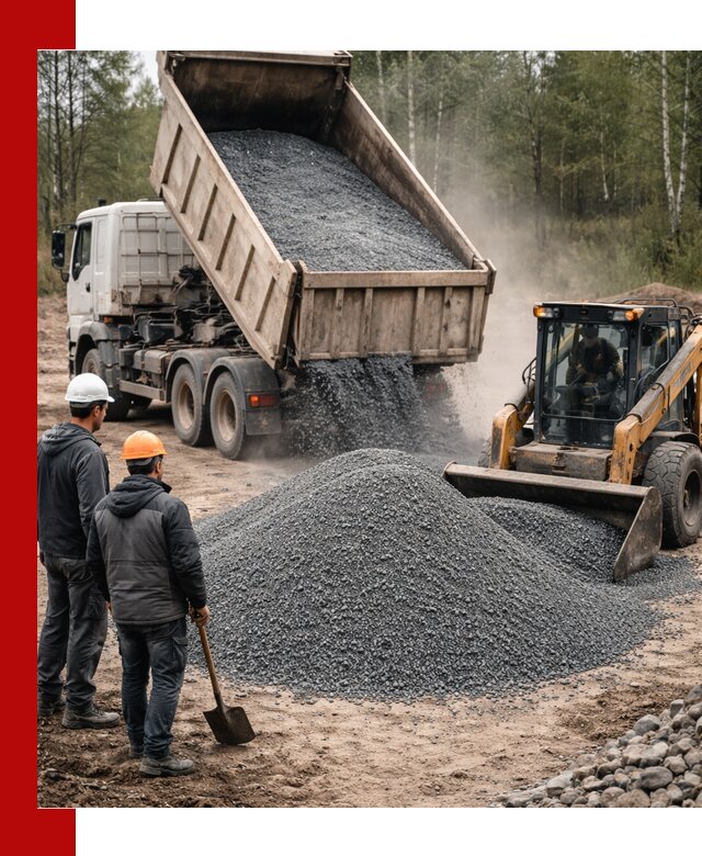 Гранитный отсев 0-5 с доставкой и разгрузкой в Мелеузе