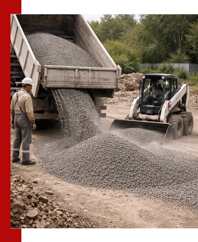 Доставка гравийного отсева 0-5 в Мелеузе оптом и в розницу