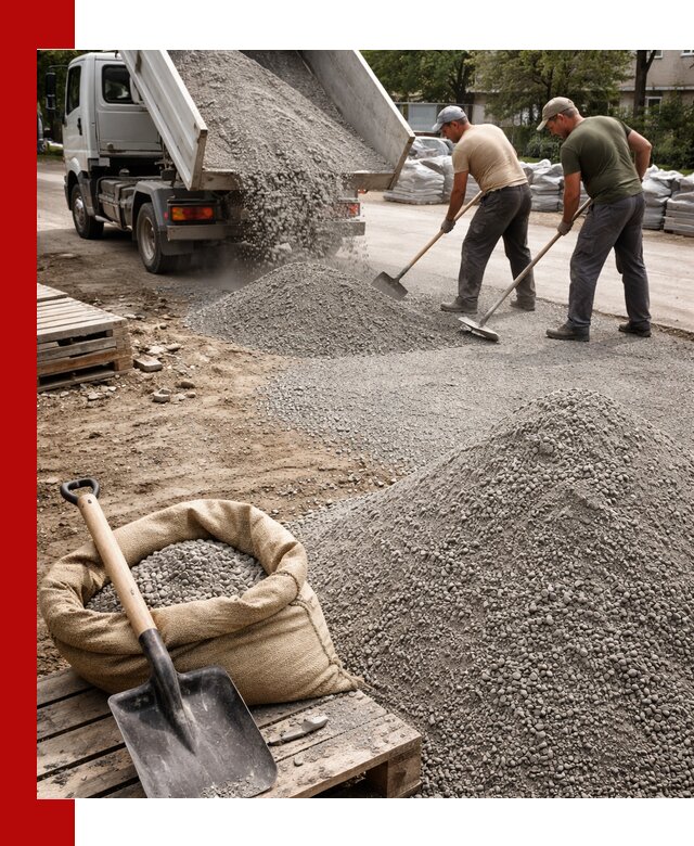 Отсев для тротуарной плитки в Мелеузе — доставка и укладка