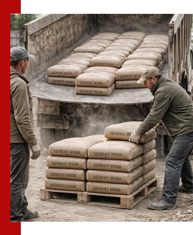 Цемент М500 с доставкой самосвалом в Мелеузе