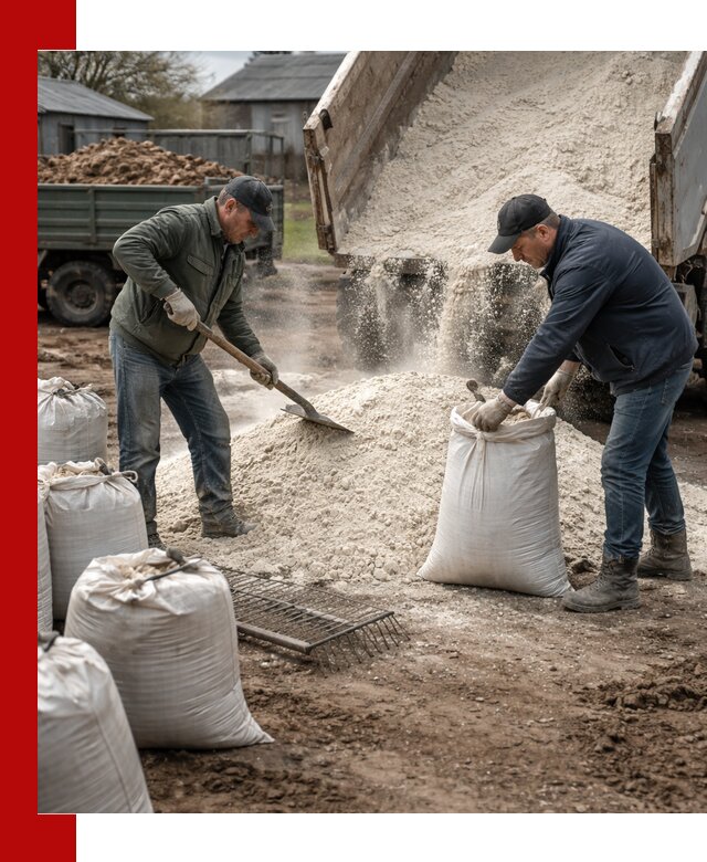 Доставка извести пушонки в Мелеузе оптом и мелким оптом