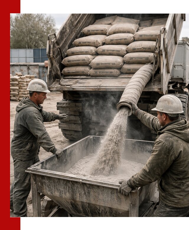 Доставка цемента М400 в Мелеузе оптом и в розницу