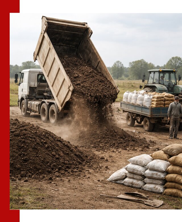 Доставка грунта и удобрений оптом в Мелеузе для сельхоз и строительства