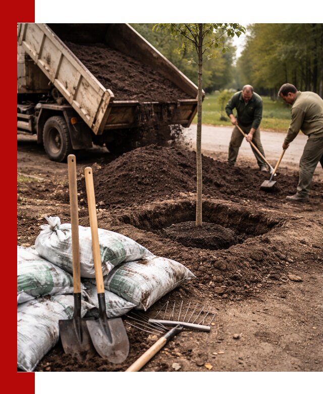 Грунт для посадки деревьев в Мелеузе — доставка и подготовка почвы