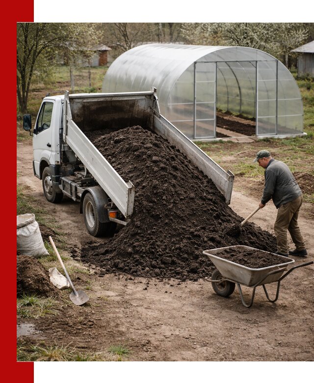 Чернозем для теплицы с доставкой в Мелеузе