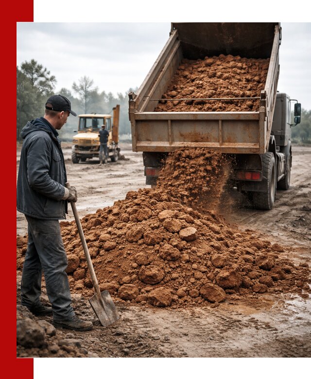Глина для засыпки в Мелеузе с доставкой самосвалами