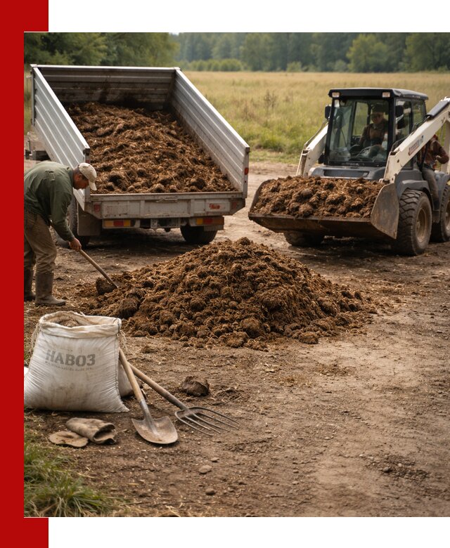 Доставка конского навоза в Мелеузе с разгрузкой и доставкой на объект