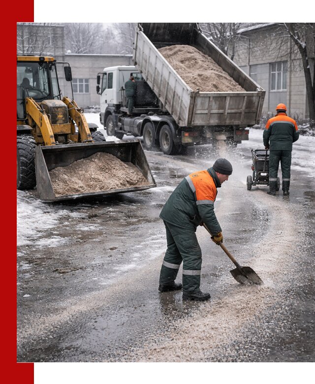 Реагент против гололеда с доставкой и нанесением в Мелеузе