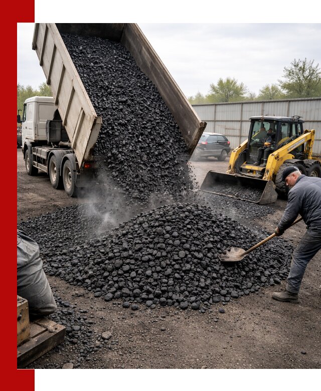 Доставка угля орех в Мелеузе оптом и в розницу