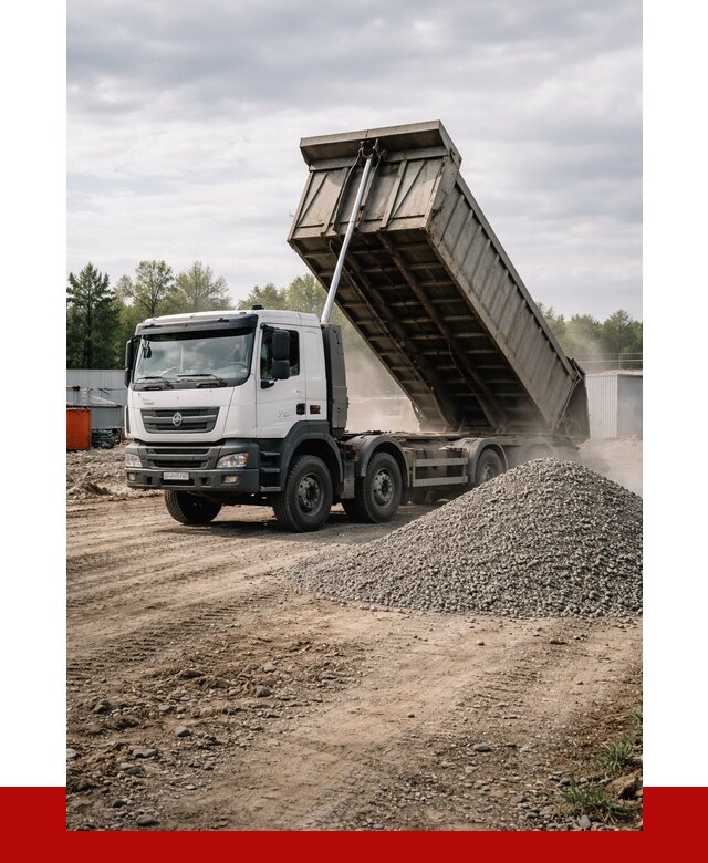 Доставка самосвалом 40 кубов в Мелеузе от 9206 р. | ПРОНЕРУДМлз