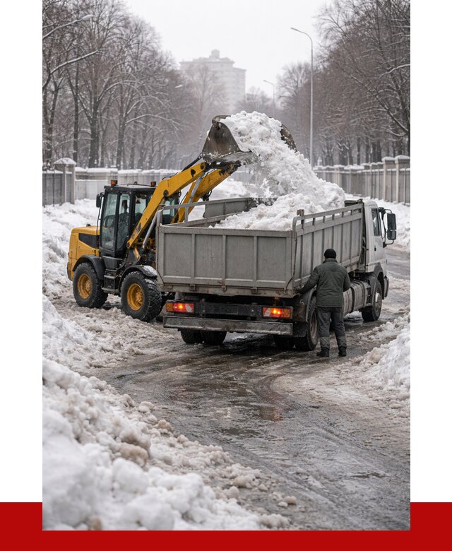 Вывоз снега с погрузкой в Мелеузе от 3580 р. ПРОНЕРУДМлз