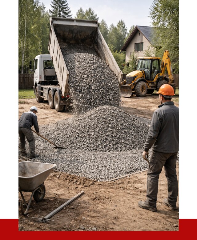 Отсыпка участка щебнем в Мелеузе от 6649 р. ПРОНЕРУДМлз